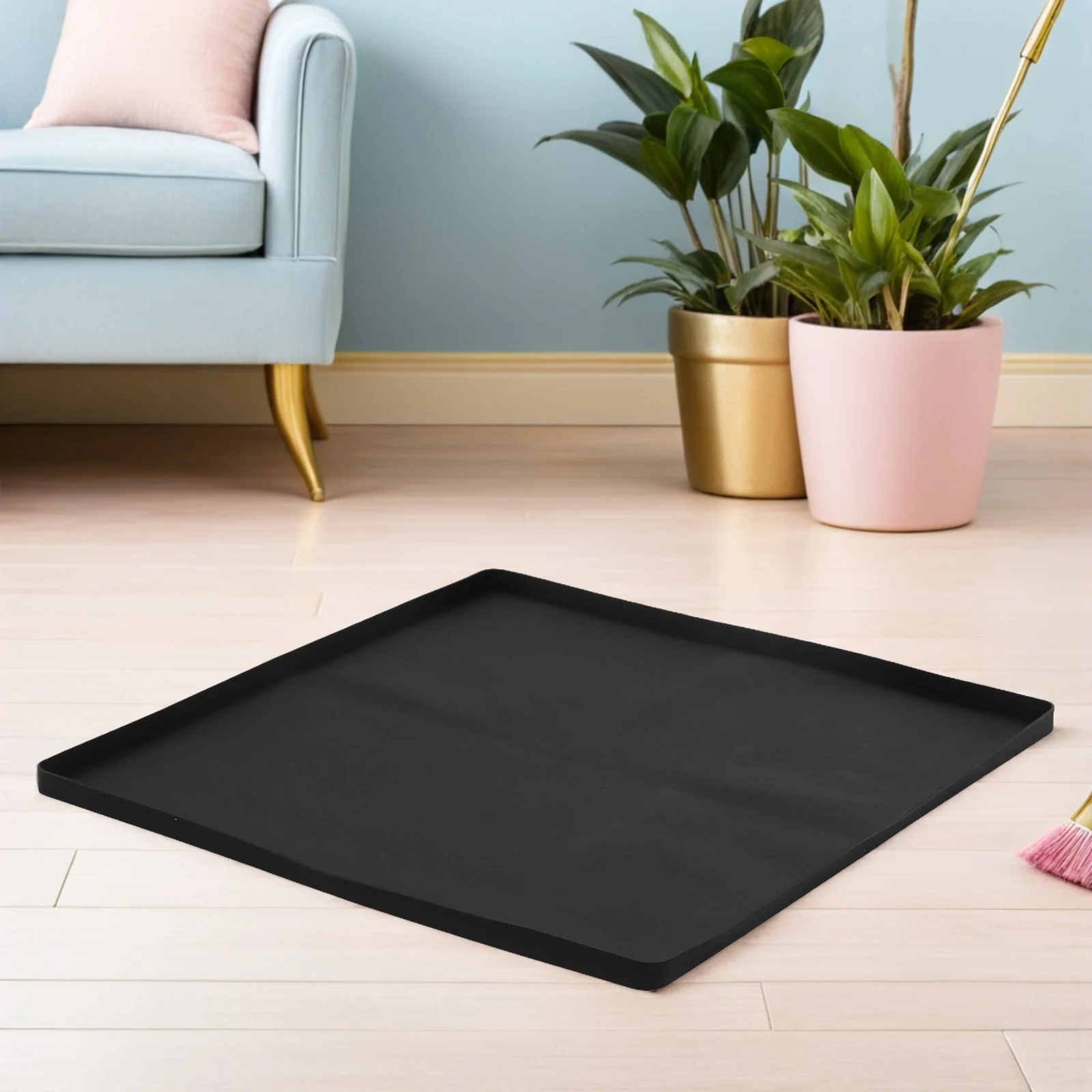 

Mini Fridge Silicone Protective Mat Raised Edges Refrigerator Freezer Tray Washing Machine Pad Home Office Dorm