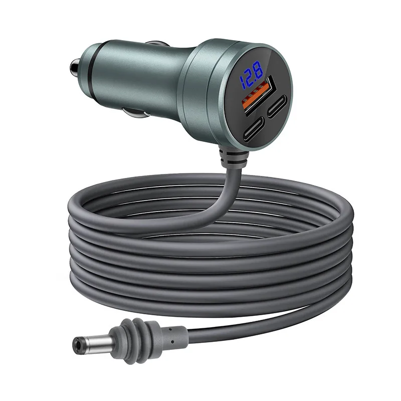 For Starlink Charger Mini 3-Port  USB Car Charger 12V-24V Vehicles  DC Cable Digital Voltmeter Waterproof Extension Cable