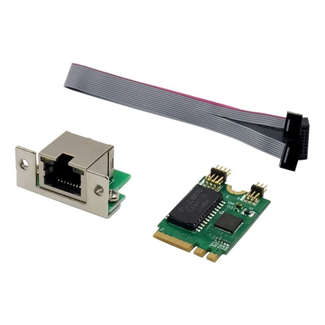 Mini PCIE karta sieciowa M.2 A + E do RTL8111F Gigabit karta Ethernet pojedynczy Port RJ45 karta sieciowa Ethernet karta sieciowa