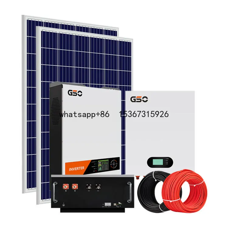 Complete Set Off Grid Solar Energy System 3kw 5kw 10kw 10kVA  Hybrid Solar Power System