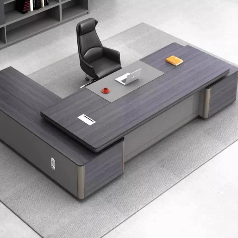 Vintage Cabinets Boss Office Desk Chair Storage New Chinese Simple Modern Desk Unusual Work Reception Art Schreibtisch Furniture