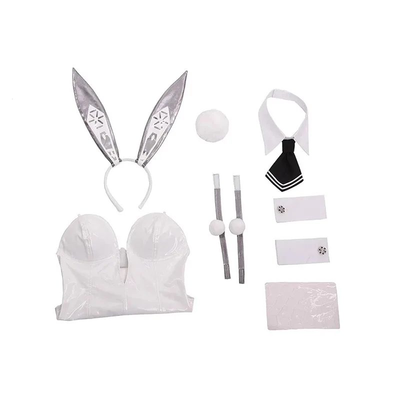 ROLECOS NIKKE เทพธิดาแห่งชัยชนะ Blanc สาวกระต่ายเครื่องแต่งกาย Noir ชุดกระต่ายผู้หญิงเซ็กซี่คอสเพลย์ชุดสีขาวและสีดํา Jumpsuits