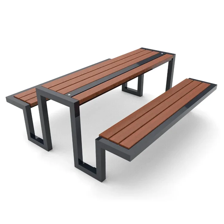 Outdoor Bench Set Picnic Seat Dinning Table Beer Park Metal Picnic Table And Bench