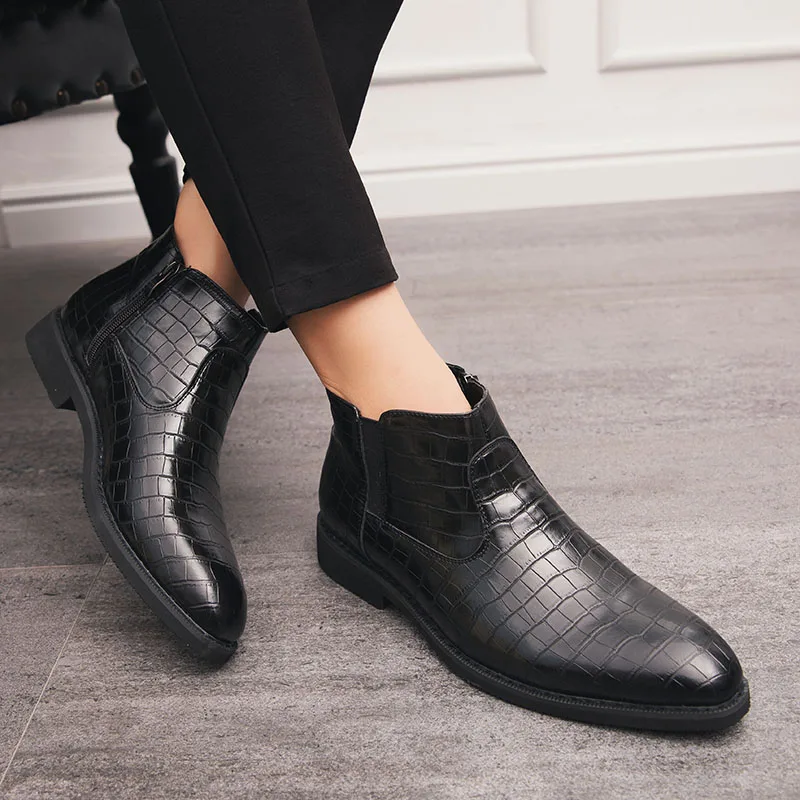 الرجال الأحذية بولي Leather الأحذية الجلدية الرجال أحذية كاجوال فستان حفلات الزفاف أحذية الربيع/الخريف أحذية Zapatos Hombre #3