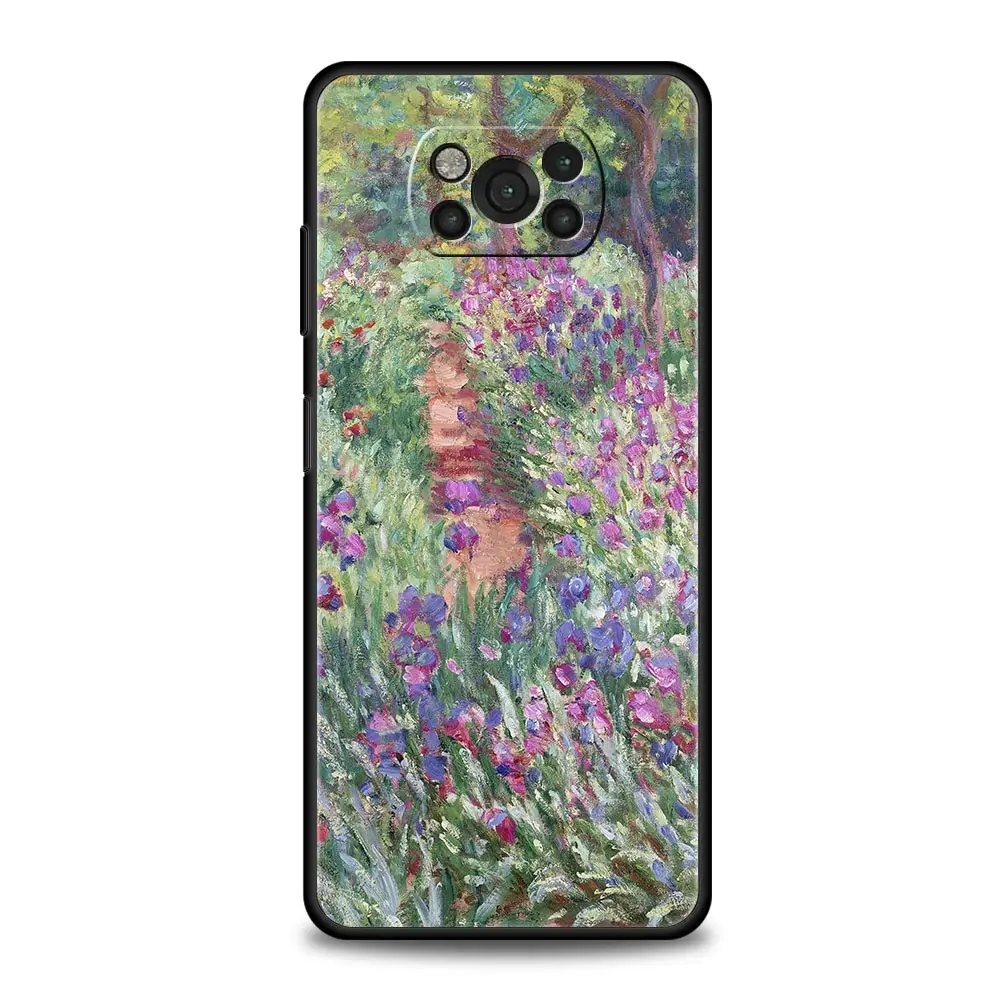 For Xiaomi Poco X3 NFC F4 F3 GT M4 M3 X4 Pro 5G Phone Case Claude Monet Impressionism Painter 13 12T Pro 12 Lite Mi 11 11T Cover