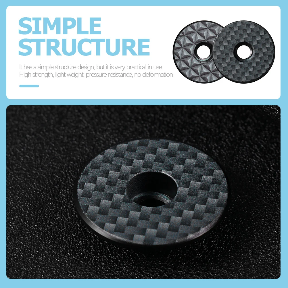 

2Pcs Bike Stem Caps Titanium Alloy Durable Replaceable Wear-Resistant Professional Bike Accessories Arts Training Equipment