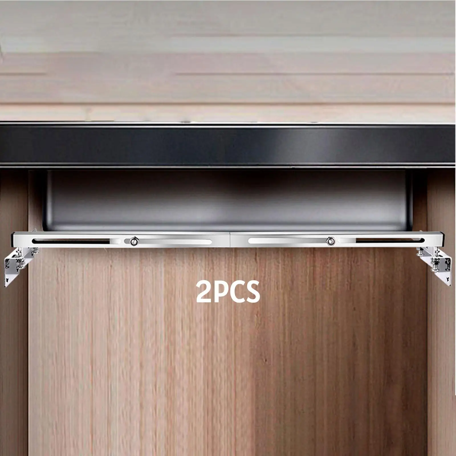 Universal Undermount Sink Brackets Adjustable Stainless Steel Support Kit for Modern Kitchen Sink Installation