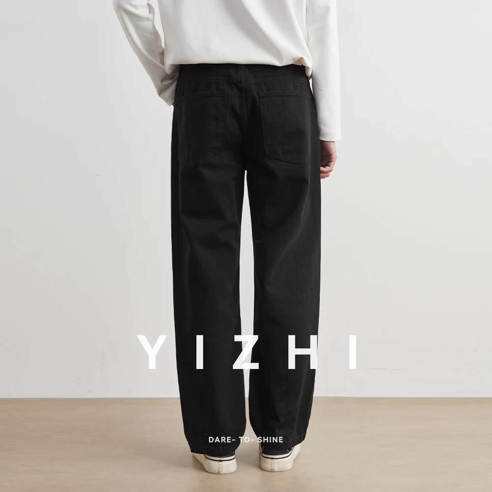 Men's Straight Jeans Fashion Vintage New Wide Pants Casual Simple Baggy Comfortable Personalized Male High Street Denim Trousers