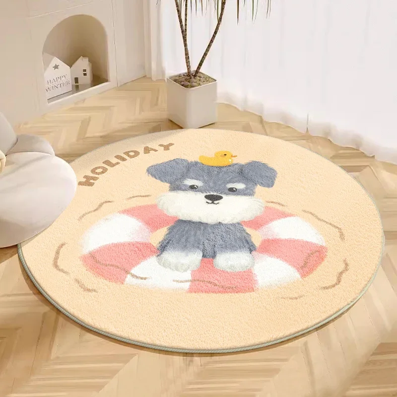 VIKAMA Cartoon Winter Spring Warm Insulating Non Slip Soft Washable Carpet For Living Room Bedroom Bedside Home Decoration Floor
