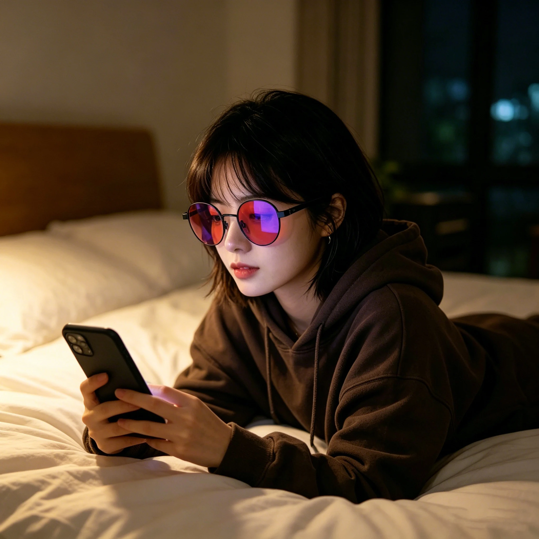SHINU Blue Light Blocking Glasses with Red or Orange Lenses Improve Sleep Quality or Relieve Eye Strain Block Harmful Blue Light