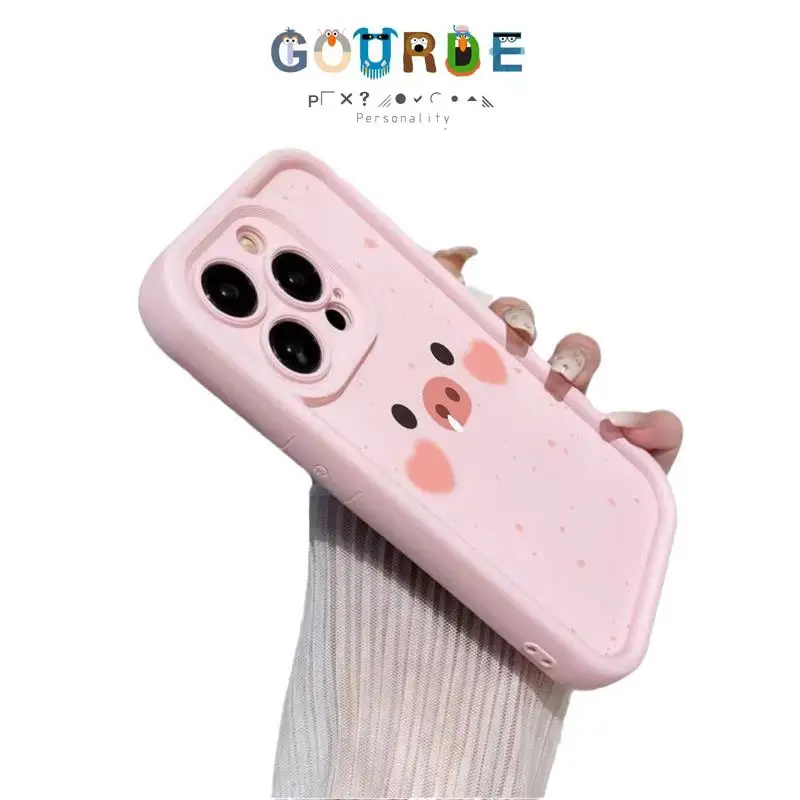 

Gourde Cute pig cartoon patterns Phone Case for Iphone 16 15 14 12 13 11 Pro Max IP 7 8 Plus Iphon X XS XR Xs Max