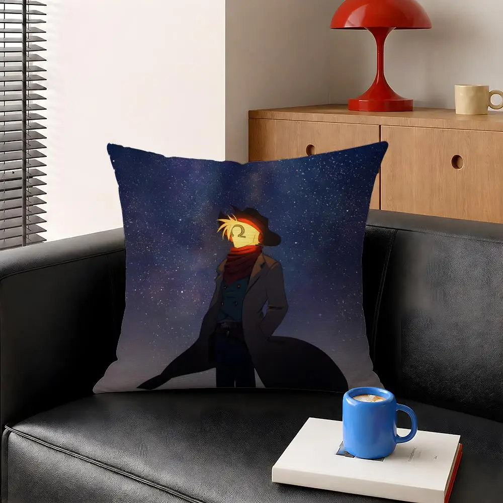 Game Starbound Space Adventure Cushion Cover Decorative Pillowcase Soft Short Plush Cozy Durable Sofa Home Decor Items Gift