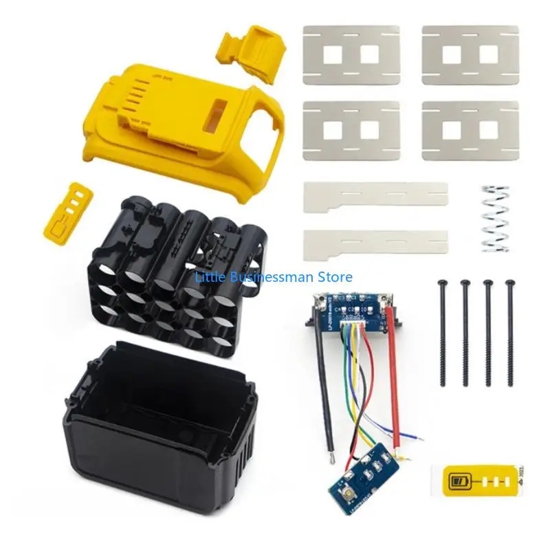Werkzeug-Batteriegehäuse-Reparatursatz mit Halterahmen, Platinensatz, Kontaktplatten und Hardware für DCB200-Pack-Umbauarbeiten. – Detail 4