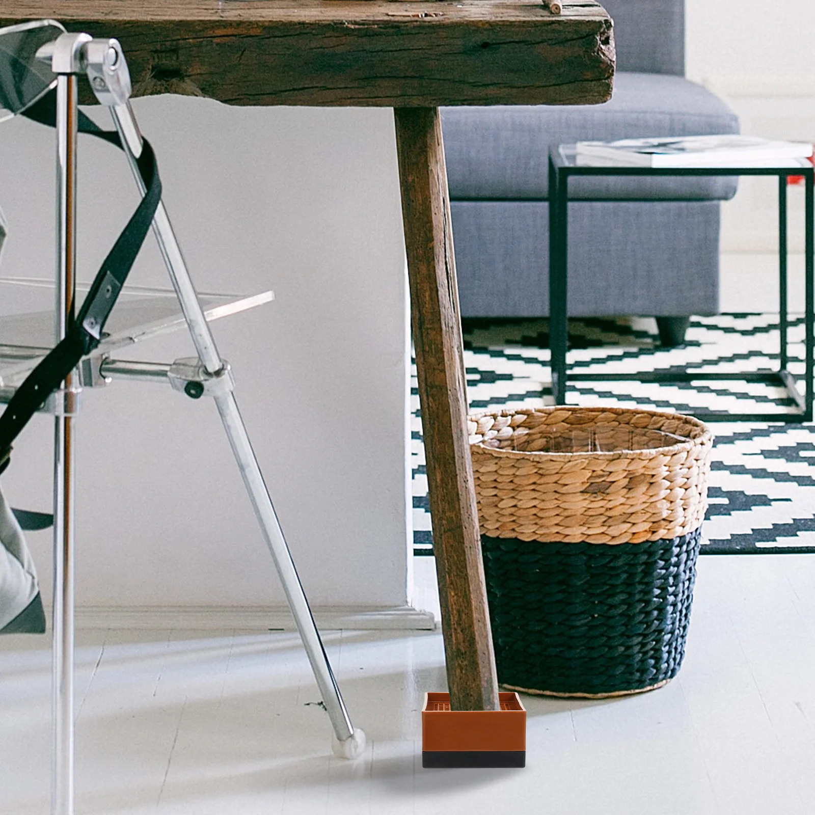 

4pcs Furniture Heightening Plastic Floor Protector For Sofa Bed Cabinet Non-Skid Shockproof Moist-Proof