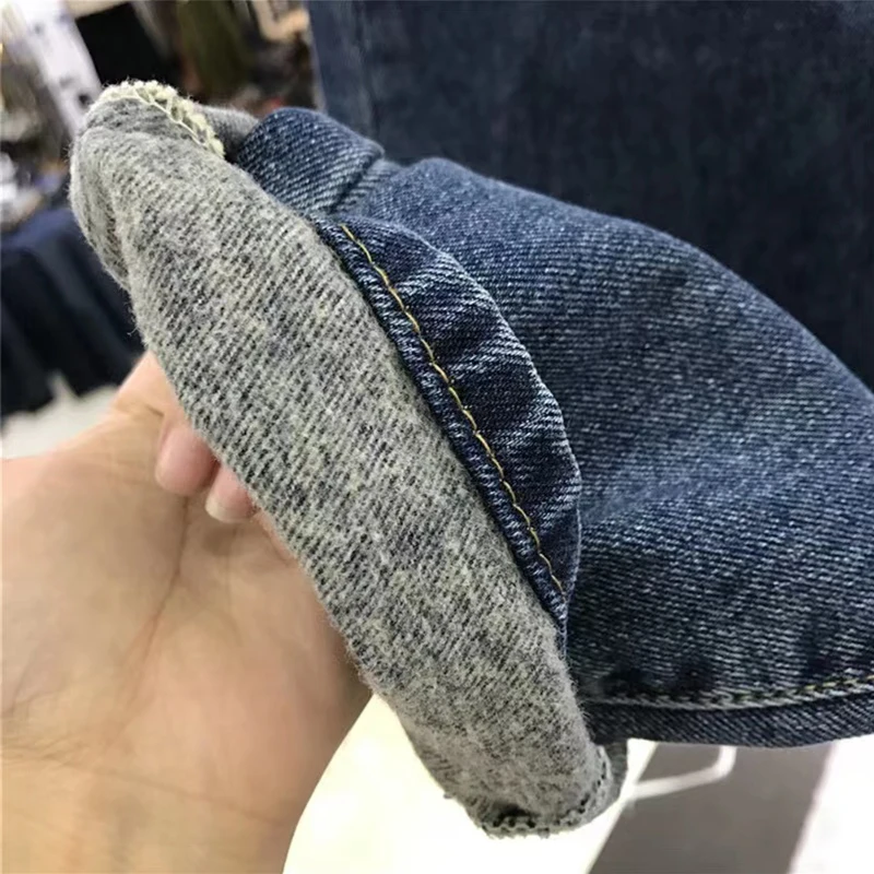 Calças Harlan de Cintura Alta para Mulheres Plus Size, Estilo Retrô, Versáteis, Soltas e Emagrecidas, Novas Calças de Outono e Inverno