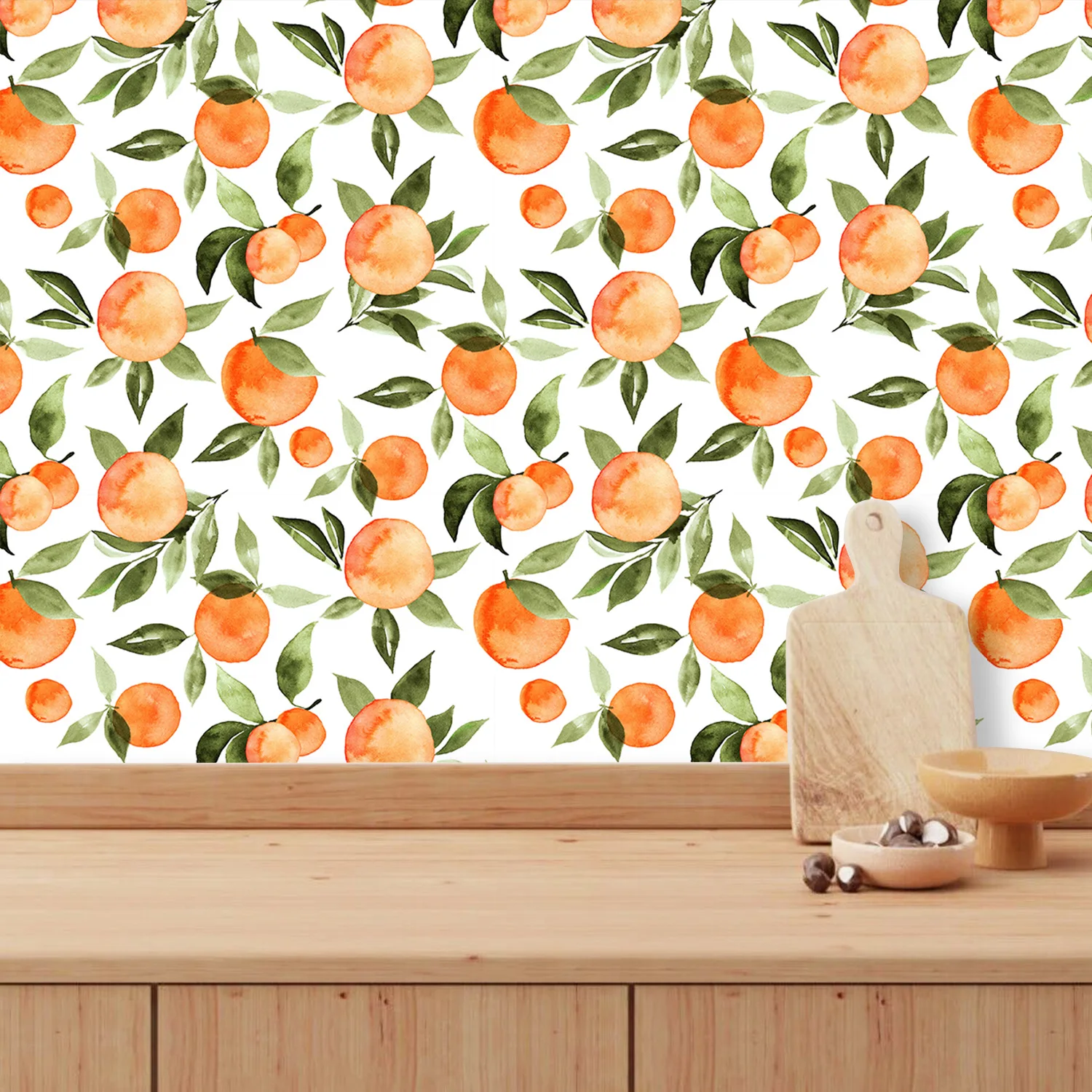 Peach Wallpaper Fruit Peel and Stick Wall Mural Self Adhesive Wall Paper  Nuesery Wall Makeover Furniture Home Decor