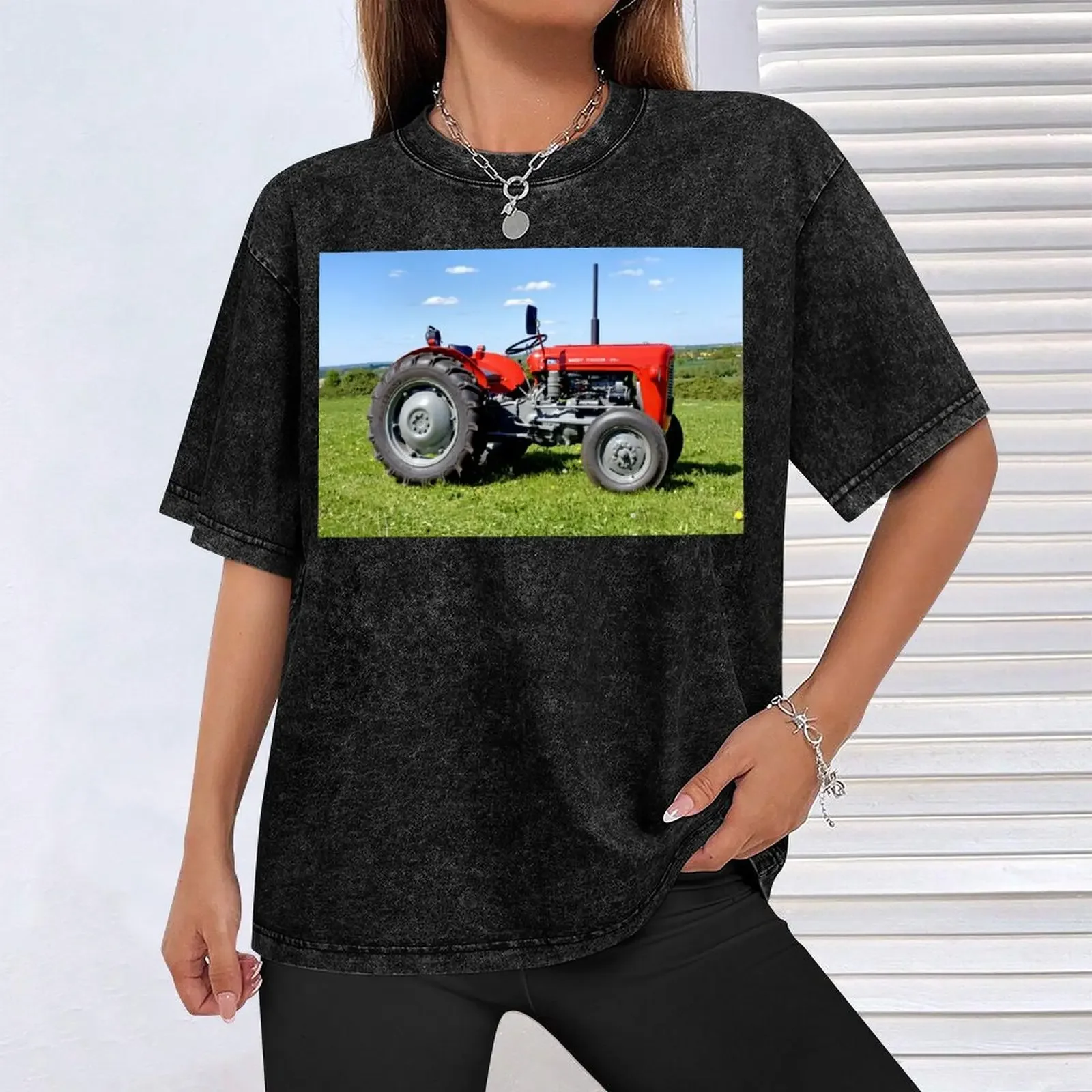 ماسي فيرغسون 35 جرار تي شيرت قميص مخصص الهبي الملابس أنيمي الملابس خمر رجالي القطن تي شيرت #4