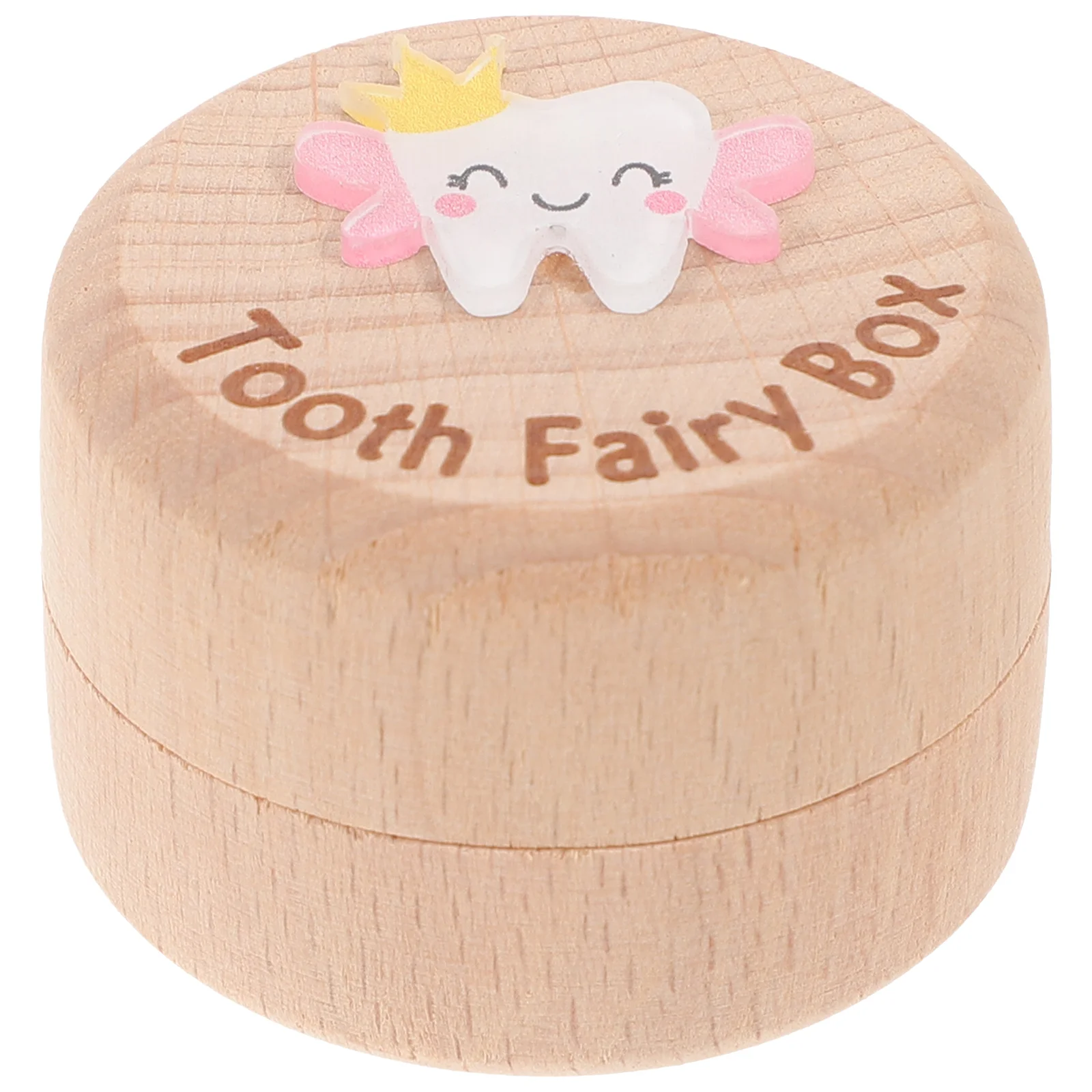 Baby Tooth Box Toddlers Container Kids Holder Umbilical Cord Teeth Storage Fetal Hair Saver Wooden Case