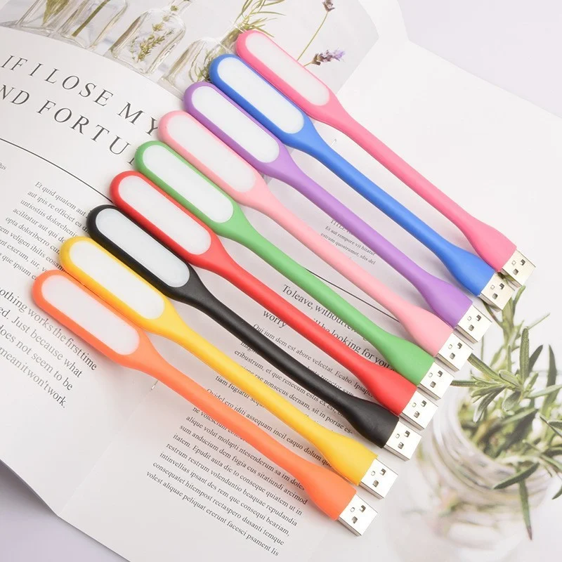 Portable USB LED Mini Book Reading Light Lamp Travel Table Lamp PC Computer Laptop Notebook Flexible Bendable Night Light