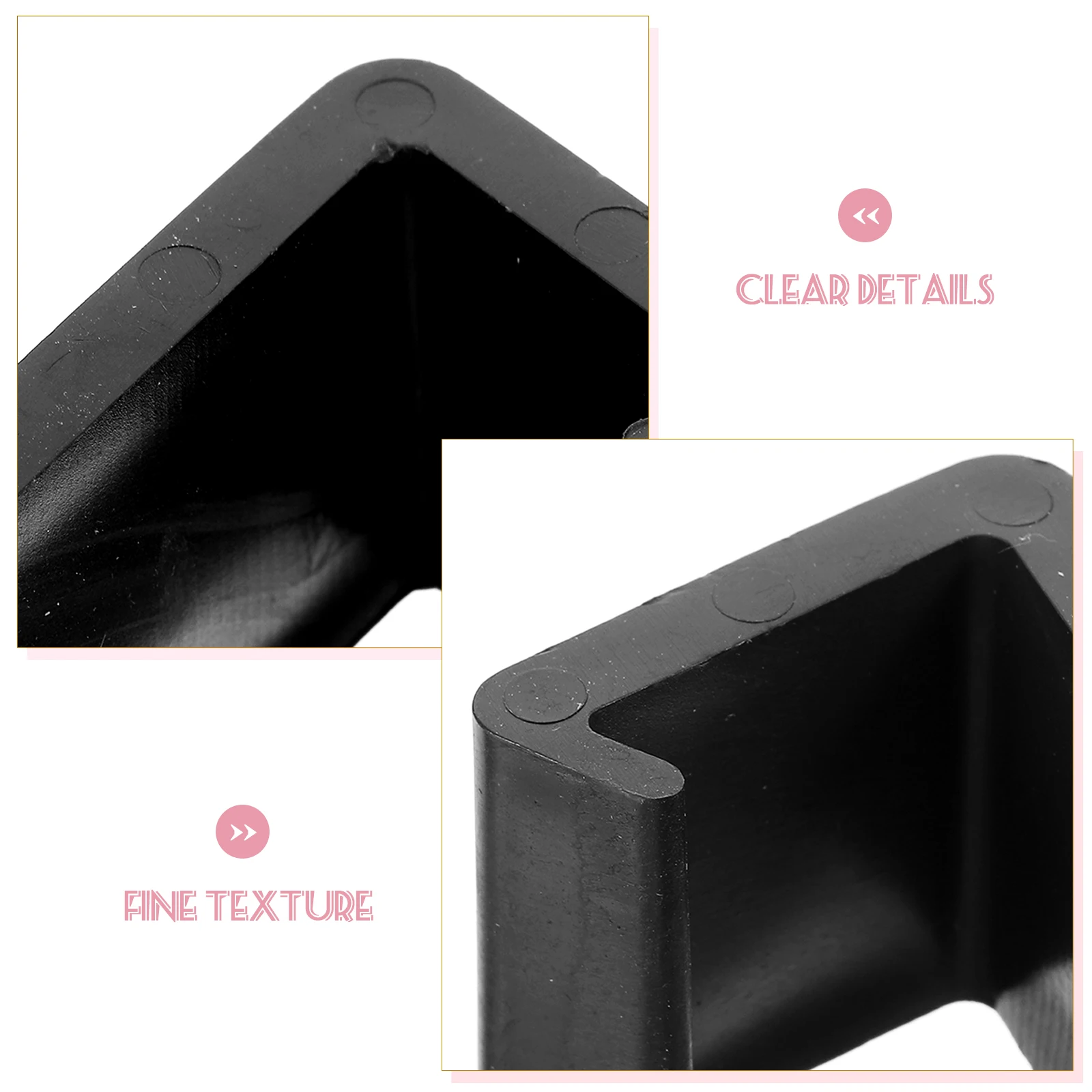 

4 Pcs Furniture Fasteners Easy to Use Clip Chair Lawn Long Term Clips Wicker Chairs Rattan Practical Black