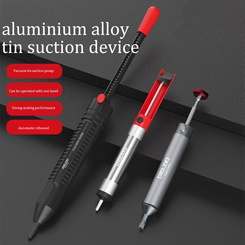 Powerful tin suction device, electronic disassembly and removal of solder slag, soldering tool, manual vacuum tin suction pump