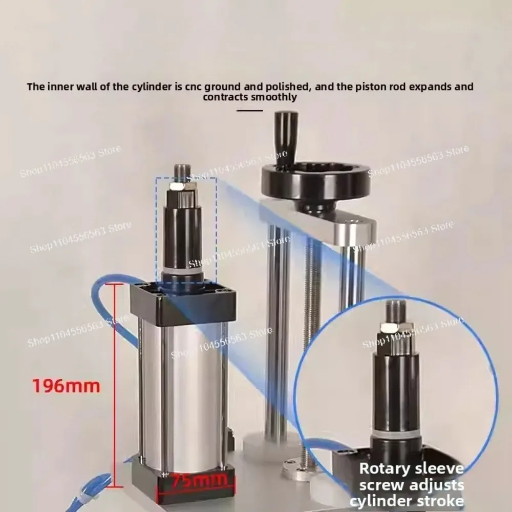 

High Efficiency Pneumatic Table Top Press Capping Machine