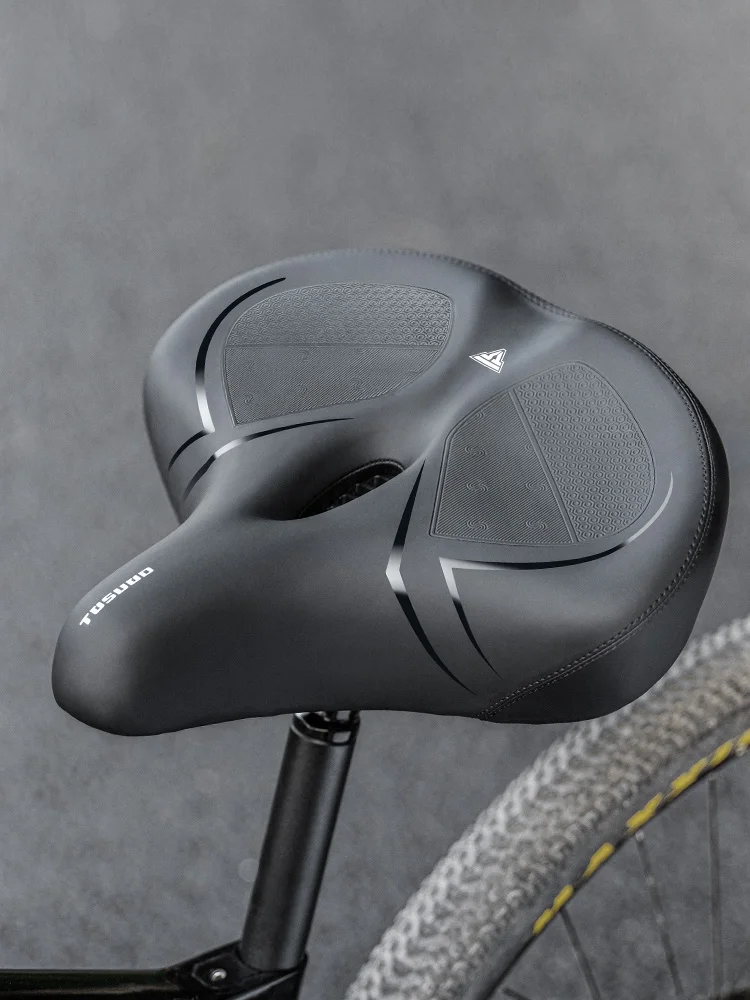 AliExpress TOSUOD Bicycle Saddle Silicone Sponge Widen Shock Absorbing Hollow Breathable Bike Seat Universal Comfortable Cushion