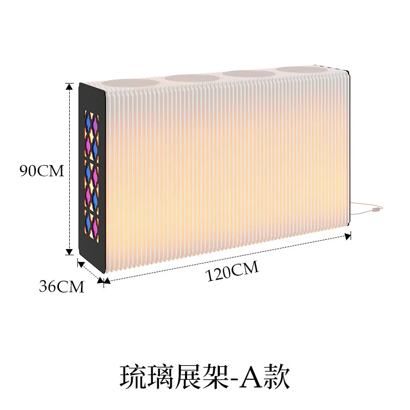 Display cabinet retro display table shoe bag jewelry ornament exhibition product sample glazed display rack