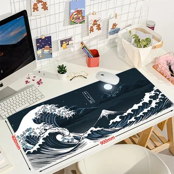 Computer Art Mouse Pad Japan The Great Wave of Kanagawa Large Gaming Mousepad Gamer XL Rubber Otaku Keyboard Pad Laptop Desk Mat
