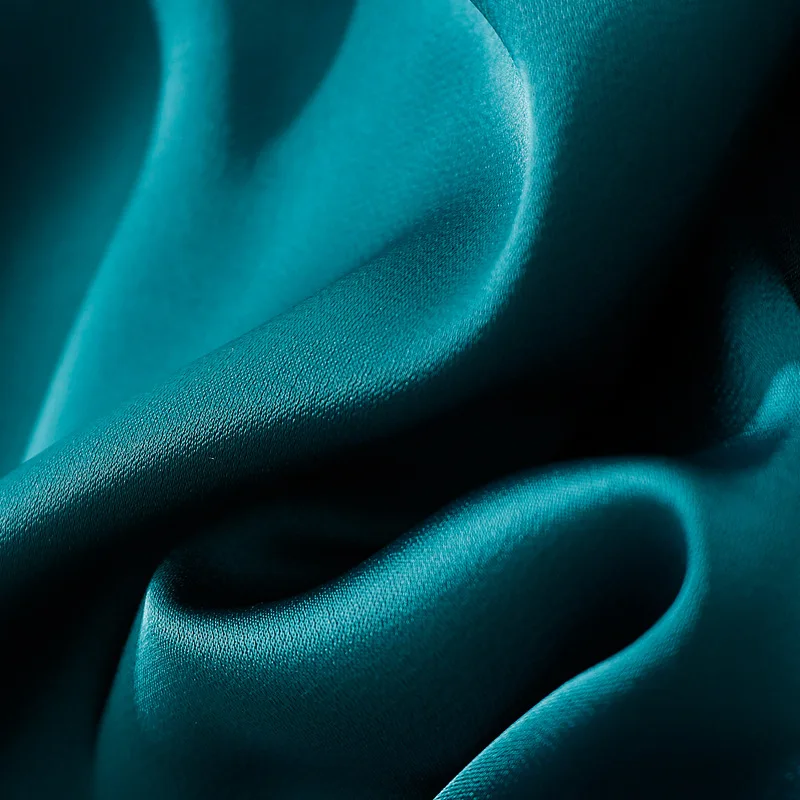 Jedwabisty satynowy top z acetatu, okrągły dekolt, luźny krój, styl lazy, uniwersalny, jedwabny, elegancki, idealny do pracy, nowość na lato, styl dojazdowy.