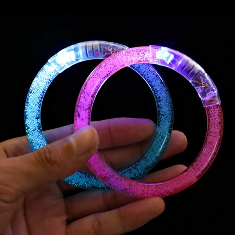 20 pièces Bracelets lumineux LED bâtons lumineux fête Bracelets clignotants bracelets LED plier lumières