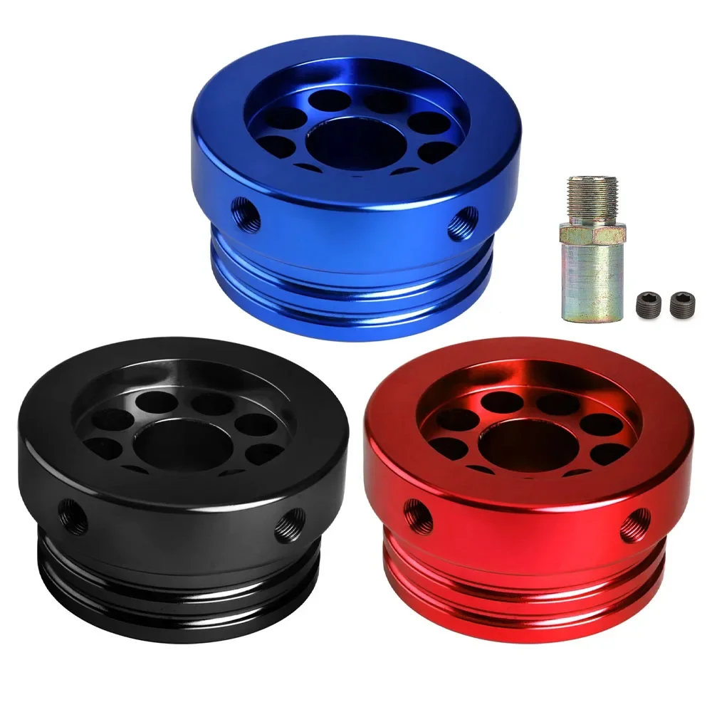 Universal Engine Oil Filter Cooler Sandwich Adaptor Plate For Toyota GT86Subaru Honda Civic For GK5Oil Filter AdapterTuningParts