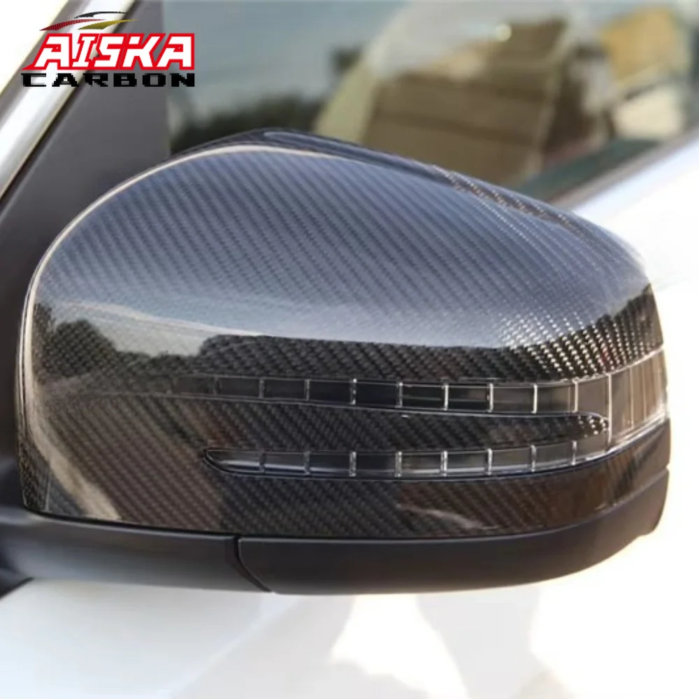 AISKA Dry Carbon Fiber Mirror Shell Mirror Cover for Mercedes-Benz G Class W463 AMG G63 G43 W166 ML GLE GLS GL 2012-2019