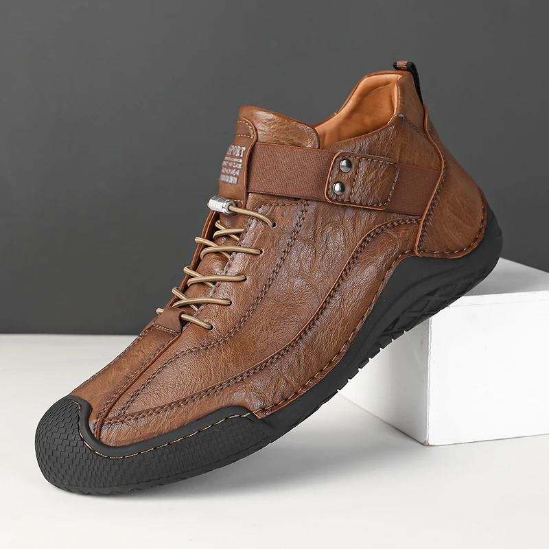 Autumn and Winter New Men Boots Handmade Casual Sneakers Men Ankle Boots Plus Size 38-46 Male Botines