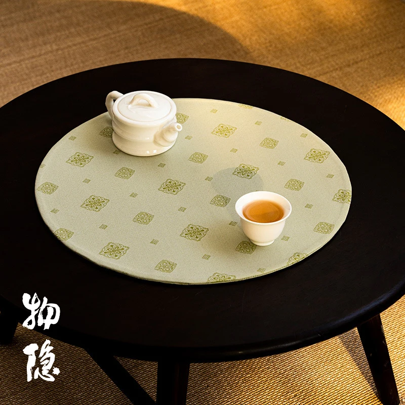 

Wuyintang | Double-Sided Retro Style Tea Ceremony Mat High-End Tablecloth Zen Soft Silk Cloth Art Tea Path Accessories