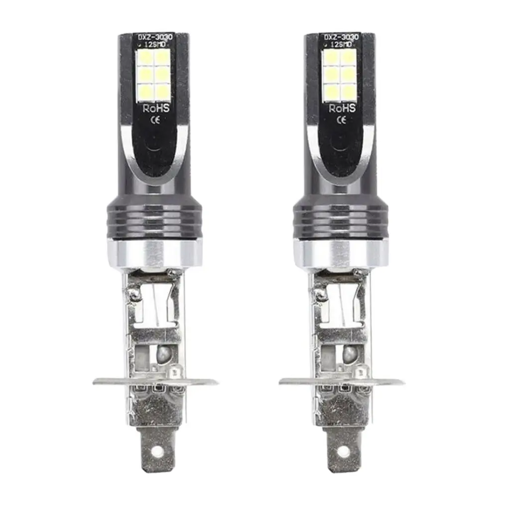 H1 3030 1200LM LED مجموعة تحويل المصباح لمبة السيارة الضباب القيادة الخفيفة 6500K