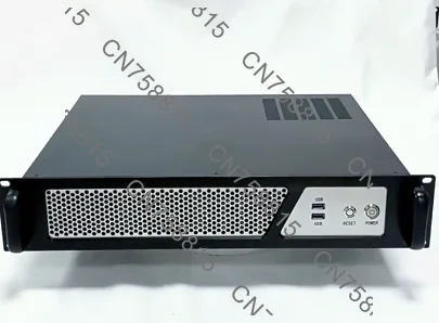 Dustproof Server Case, ATX PSU, Dual 12V Silent Fans，2U Industrial Chassis, Aluminum Profile Panel, 380mm Short