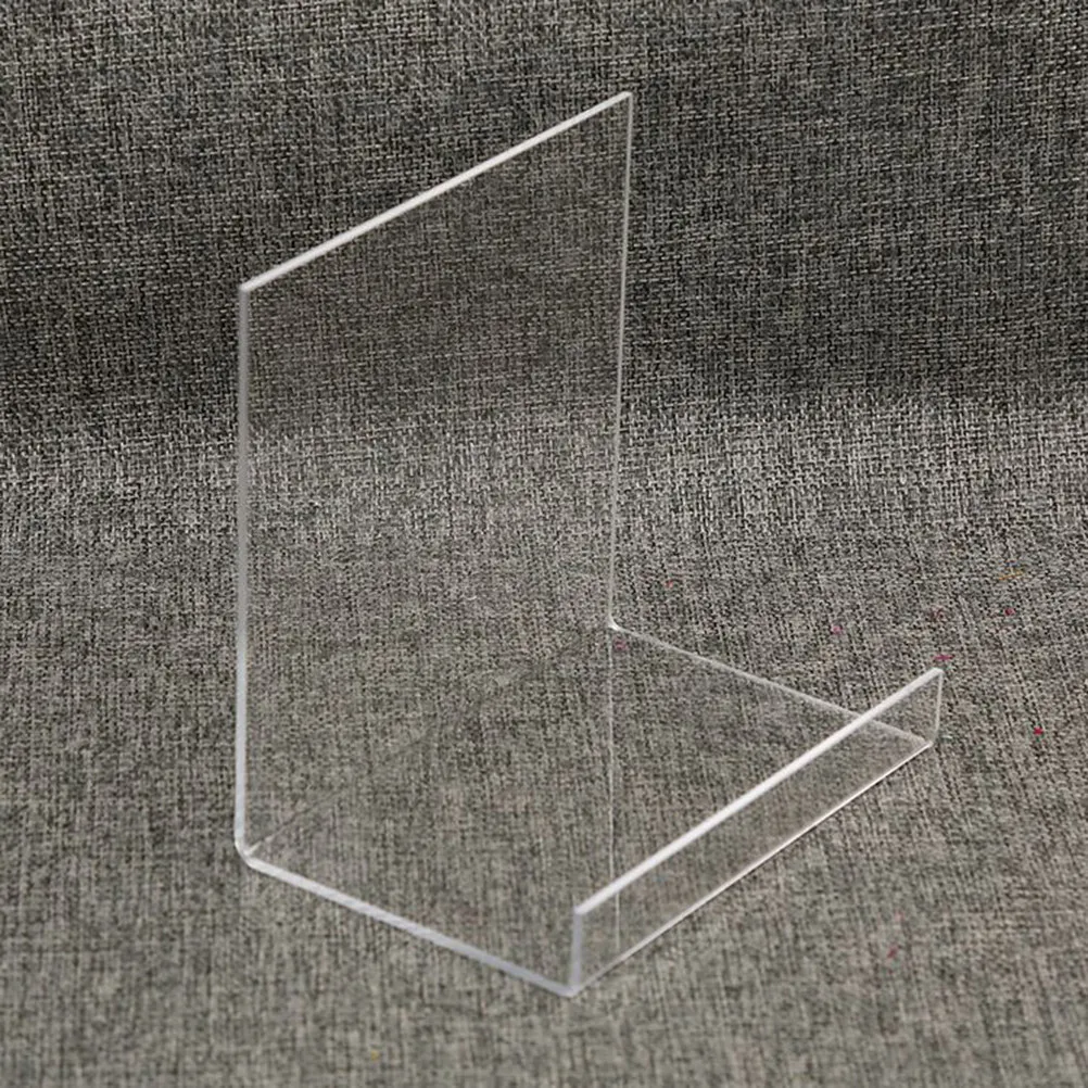 

Набор из 2 акриловых прочных выдвижных подставок для книг в бамбуковом стиле, настольный органайзер для дома, офиса, кабинета, решение для хранения книг на книжной полке