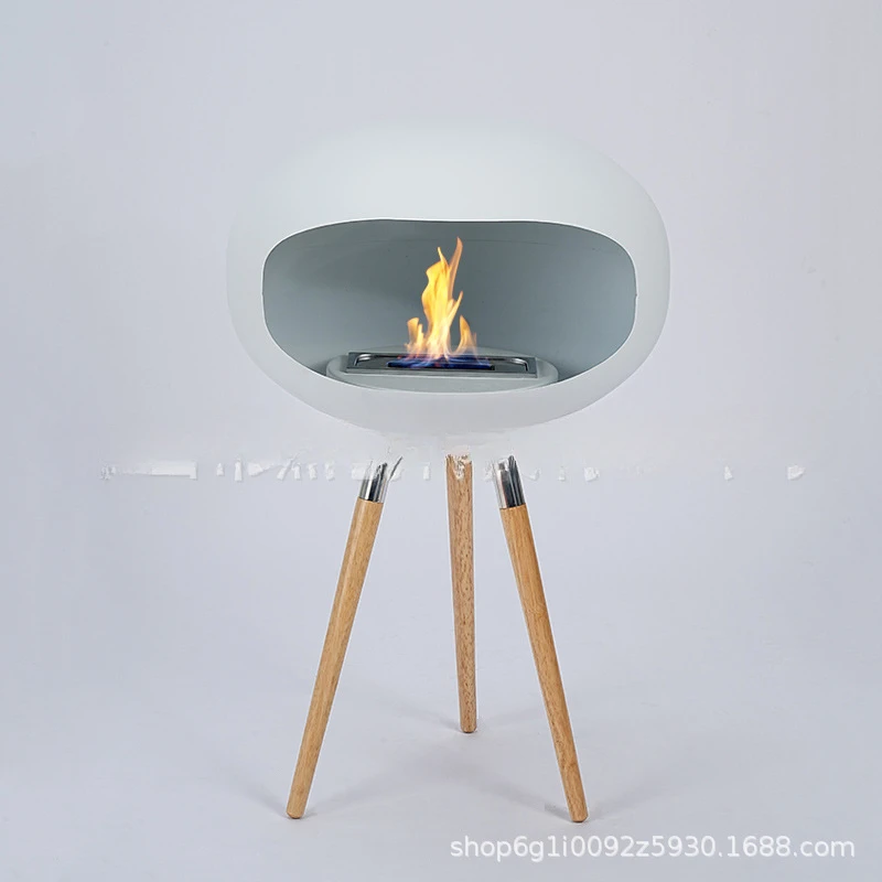 High foot fireplace, real stove, outdoor indoor decoration, high-end atmospheric alcohol fireplace