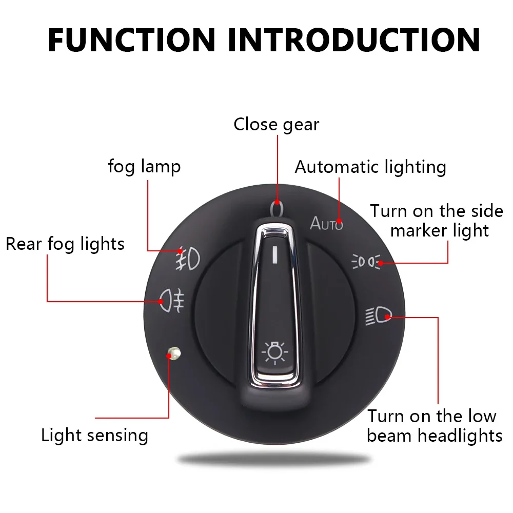 

AUTO Headlight Head Lamp Switch Light Sensor Module for SEAT Leon 5F1 IBIZA SC Car Accessories 3BD941531A 1C0941531A