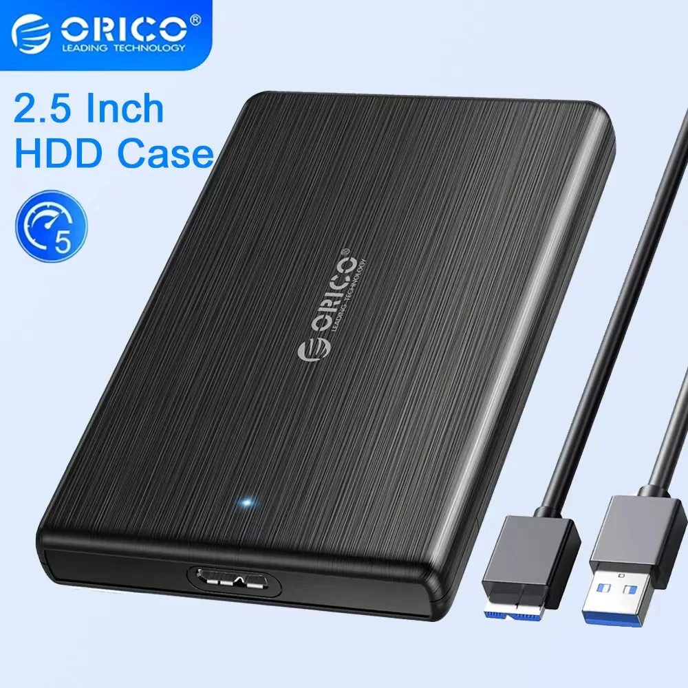 ORICO 2.5" External Hard Drive Enclosure USB 3.0 to SATA III 2.5" for 2.5 Inch 7mm-9.5mm SATA HDD/SSD Tool Free UASP Supported