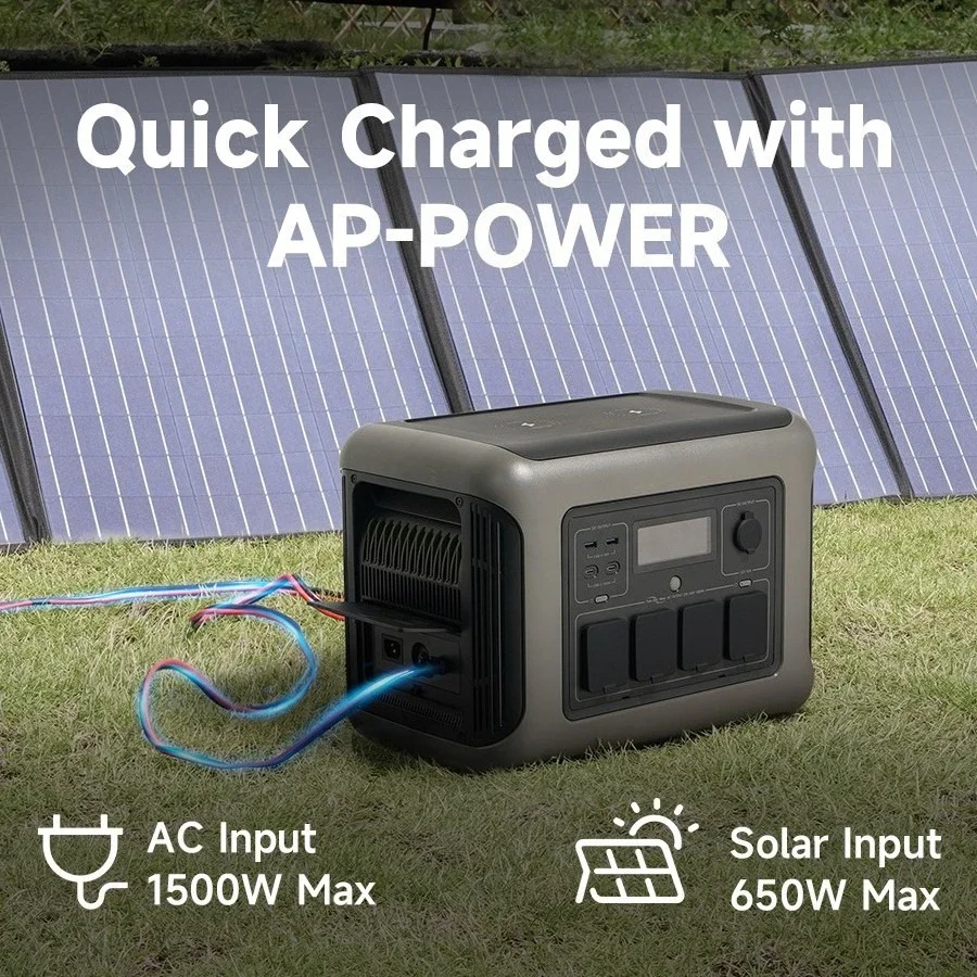 Portable Energy Storage Power Station EU US Standard Compatible With Solar Panel Outdoor Emergency Backup Generator