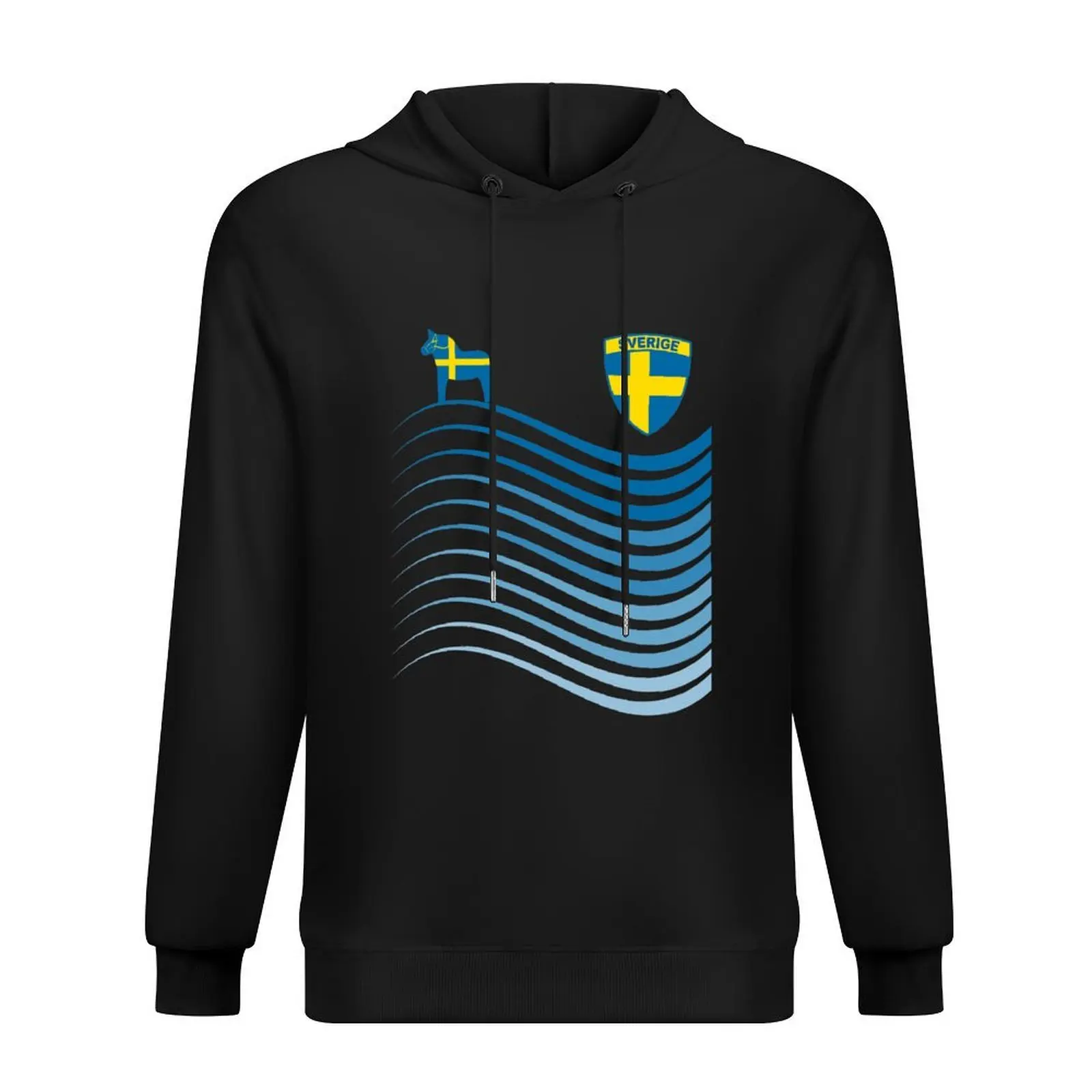 Suecia Sverige Svede Dala caballo bandera sueca Sudadera con capucha ropa de hombre ropa de anime ropa de hombre moda hombres Sudadera con capucha de gran tamaño