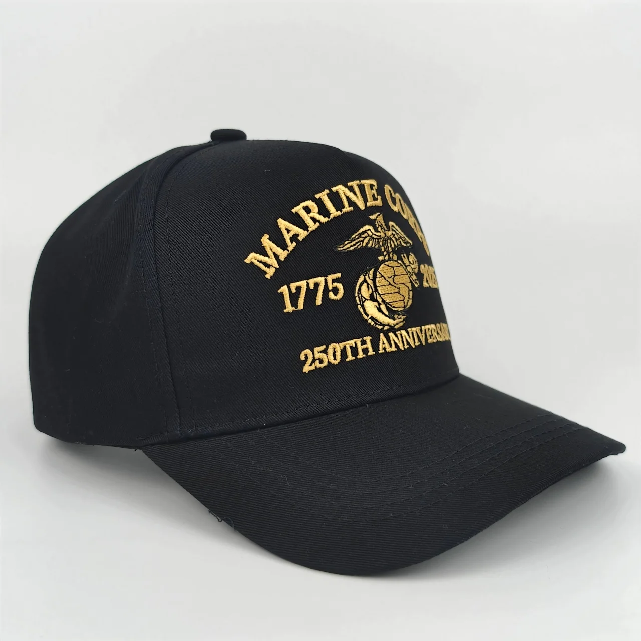 Offizielle Baseballkappe zum 250. Jubiläum des U.S. Marine Corps - Gestrickt mit 1775 - 2025 Logomuster, Verziert mit dem Amerikanischen F – Detail 13