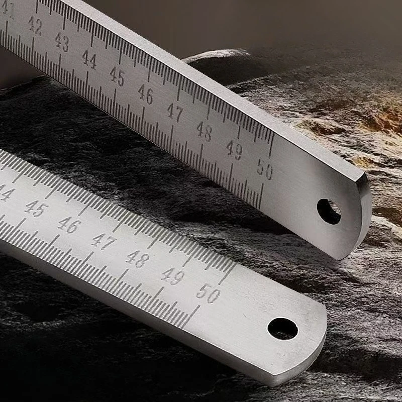 Thickened Forged Stainless Steel Straight Ruler Multi Purpose Car Emergency Window Breaker Teaching Measuring Tool