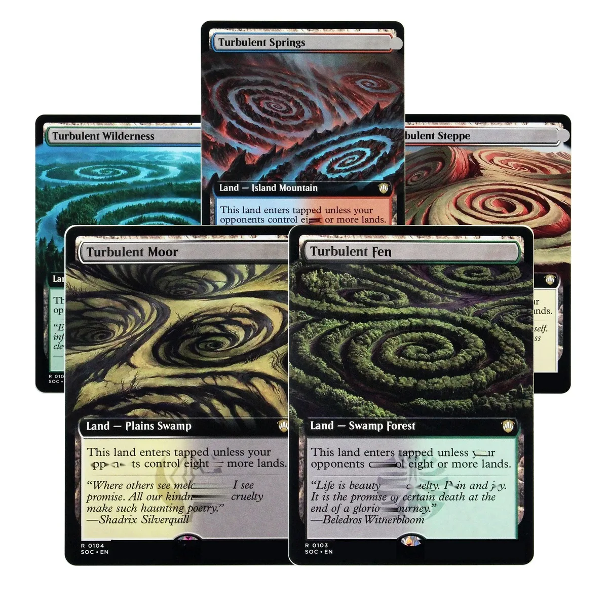 Turbulent Lands Holo 5-Card Package TCG Proxy Cards Custom Top Quality Game Collection Trading Cards
