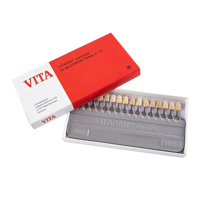 Tooth Model Colorimetric Plate High Quality Dental Equipment Teeth Whiting Porcelain VITA Pan Classical 16 Colors Shade Guide