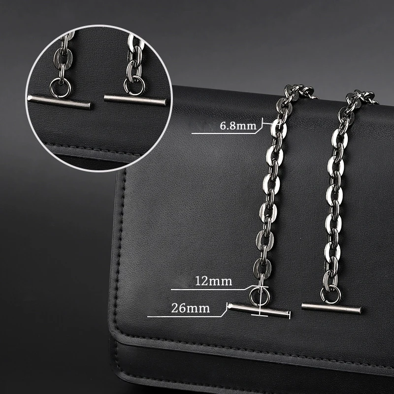 Licht O Form Kupfer Tasche Kette Metall Ersatz Geldbörse Kette Schulter Crossbody-tasche Strap für Kleine Handtasche Griff