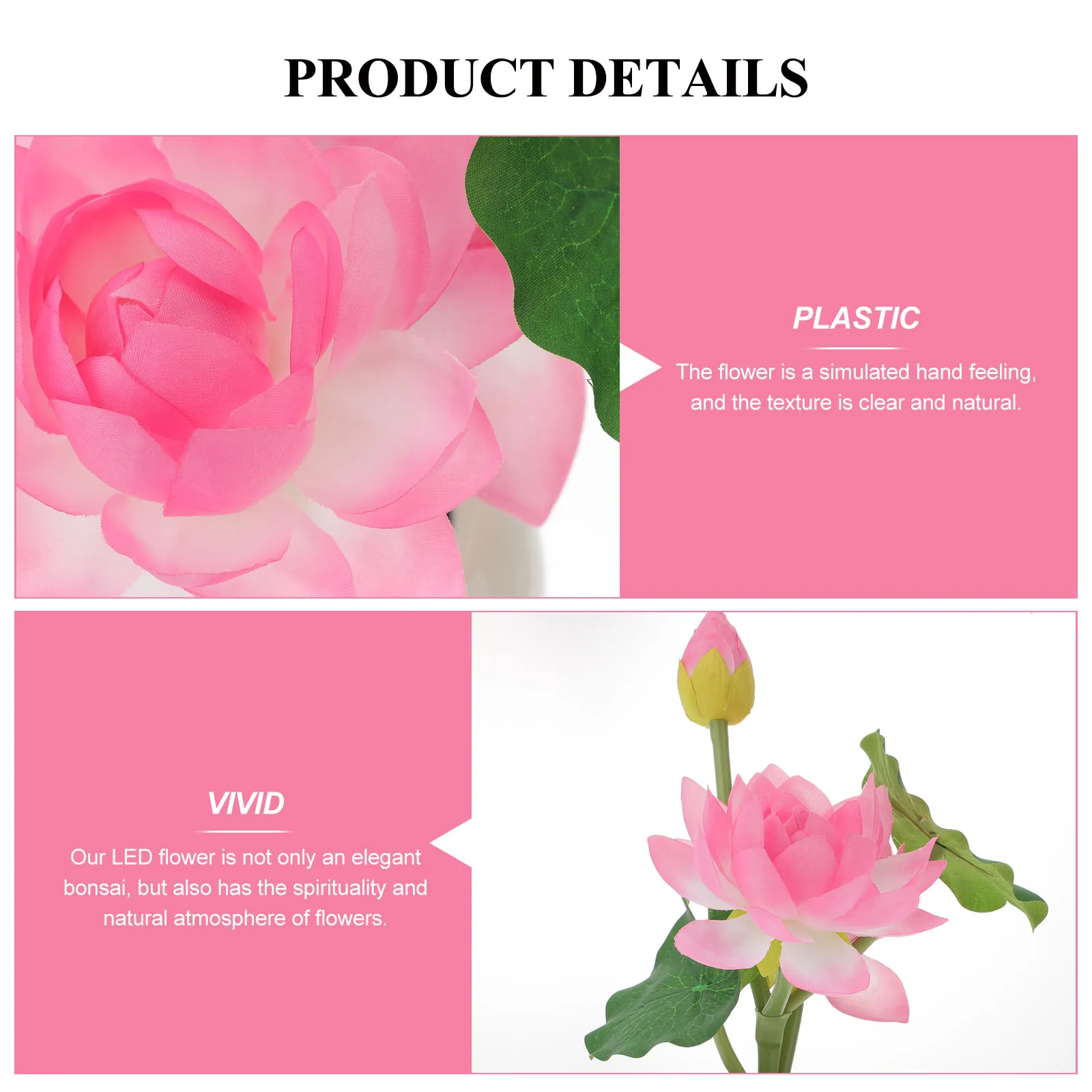 

Lotus Desk Light Ceramic LED Night Decor Small Table Lamp Warm Atmosphere Flower Lighting Accessories