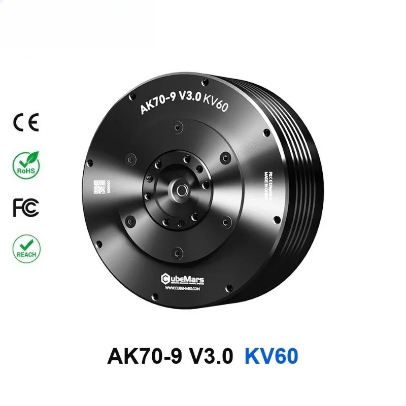 V3.0 KV60 Brushless Permanent Magnet Exoskeleton Joint Motor Dual Encoder Robotic Actuator Position Memory 230W AK40-10